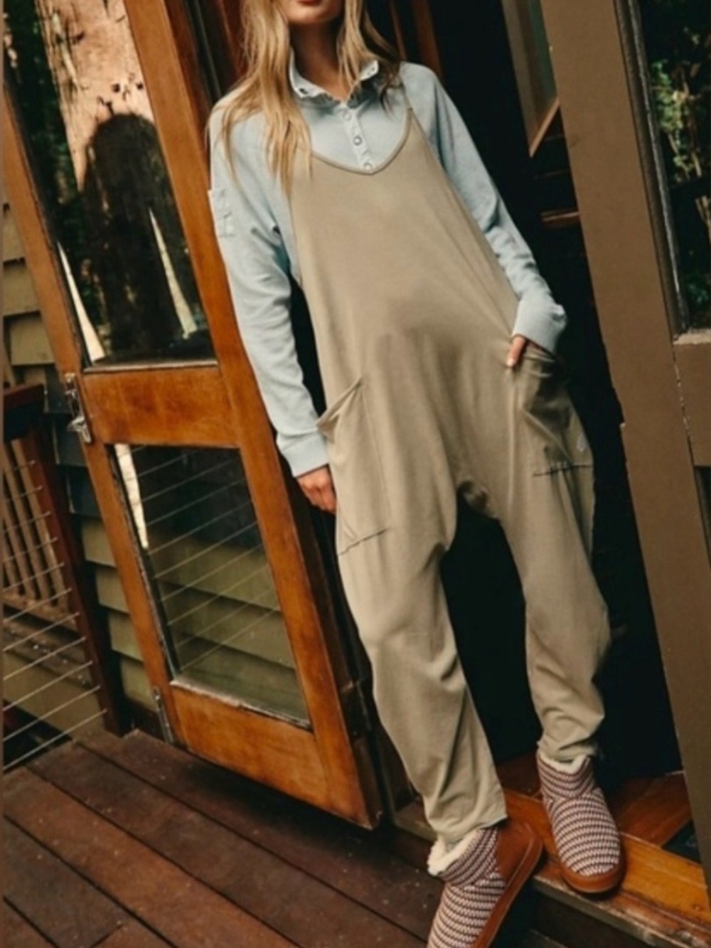 NWOT FP Movement Hotshot Onesie in Sage Stone